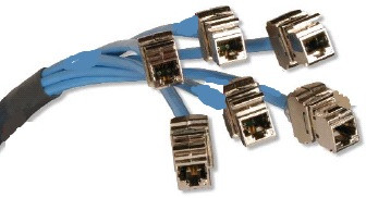 Кабельная сборка 6A кат. F/UTP LSOH, на обоих концах универсальные модули Z-MAX для установки в панели TERA-MAX (14м)