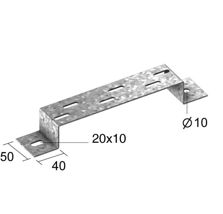 Кронштейн универсальный для проволочного лотка, HOT-DIP, 150мм (шт.)