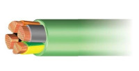 Кабель силовой гибкий RZ1-K (AS) 0,6/1кВ 5G2,5мм2 Cu5, негорючий, без галогенов, изоляция жил XLPE, внешняя оболочка — полиолефин, зелёный (100м)