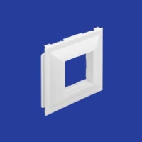 (STERLING TRUNKING) Крышка в короб для 1 модуля, Legrand 45х45мм, серый