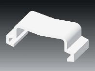 Держатель кабеля к коробу LV 40 мм белый