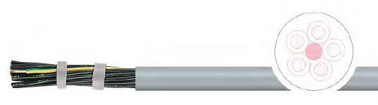 Кабель контрольный FLAME-JZ-H FRNC 4G1,5 300/500В, безгалогенный, серый