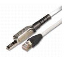 TERA. Шнур соединительный экранированный, 1Pr.TERA -> RJ45, (5м) , LSOH, чёрные колпачки